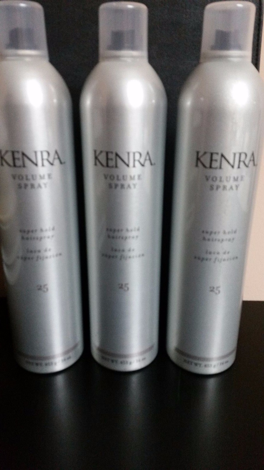 3X KENRA #25 VOLUME SPRAY SUPER HOLD FINISHING HAIRSPRAY 16 oz “BIG BOY”