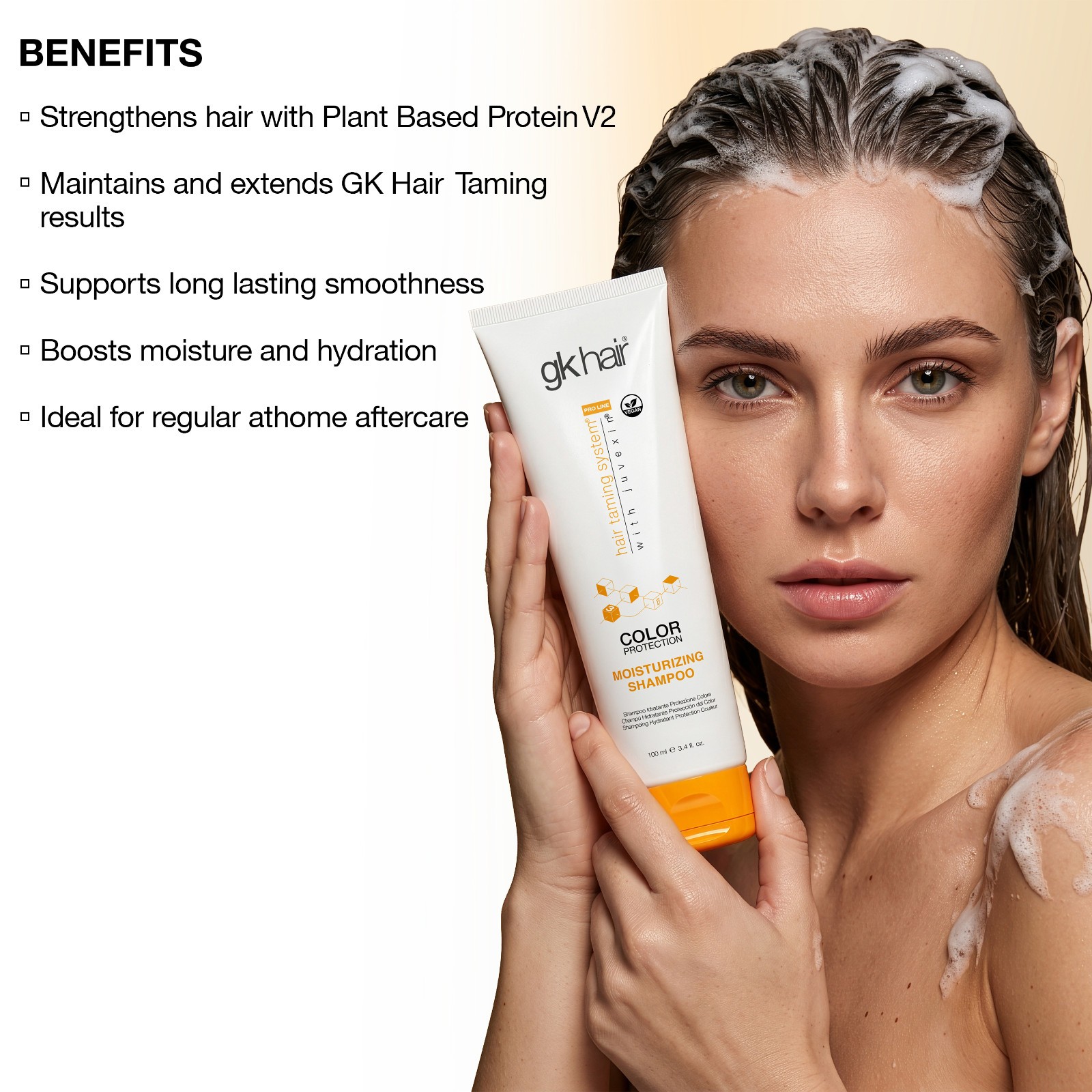 GK HAIR Moisturizing Shampoo (3.4 Fl Oz/100ml) for Hydrating Dry Damage Hair