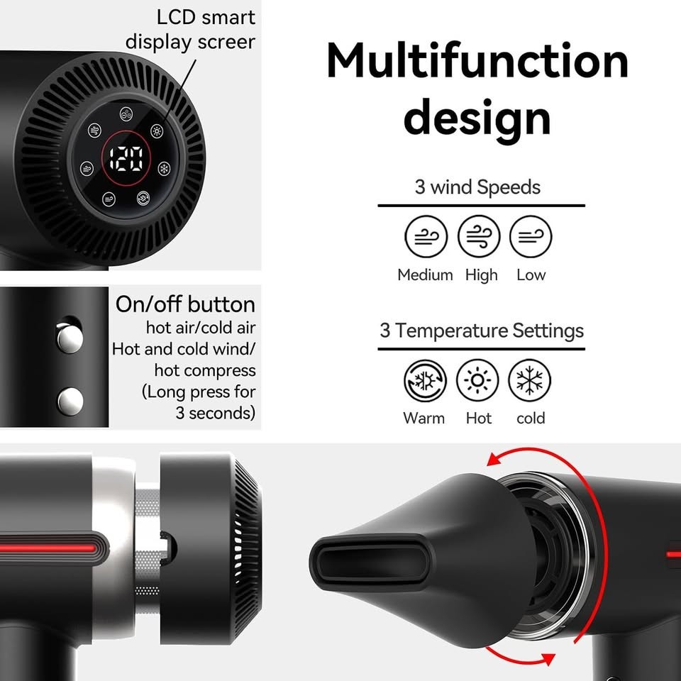LESCOLTON LS-092 COLOR IRON GRAY DESIGNED IN GERMANY 110,000 RPM 1400W