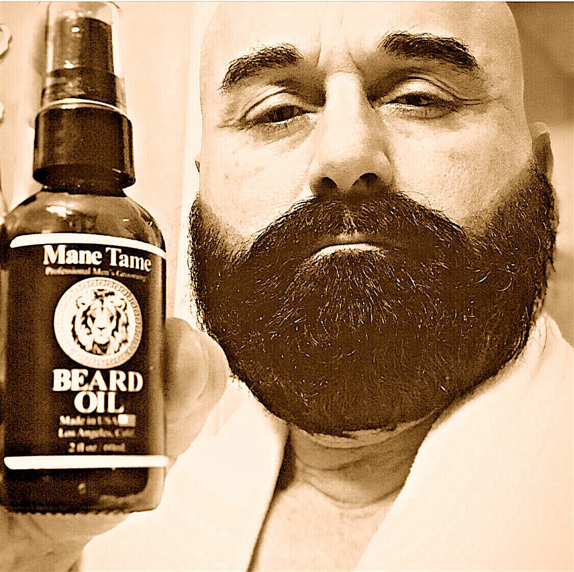 MANE TAME BEARD OIL 2 OZ. SEXY MASCULINE SCENT USA !