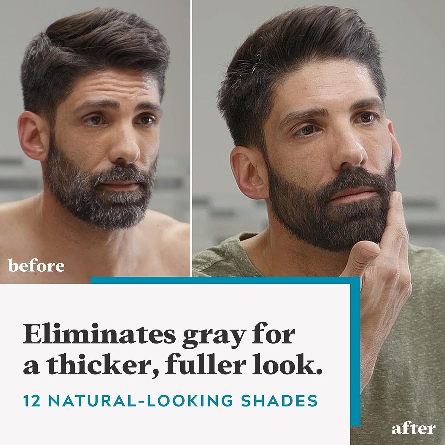 Just For Men Mustache & Beard Dye Jet Black M-60 w/ Brush Pack of 3