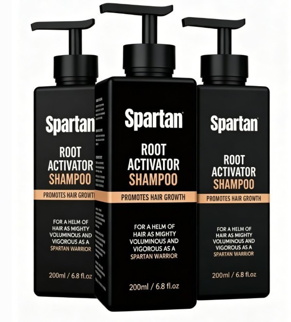 3 pack Root Activator Shampoo SPARTAN Hair Loss Shampoo Root Activator-200ml US