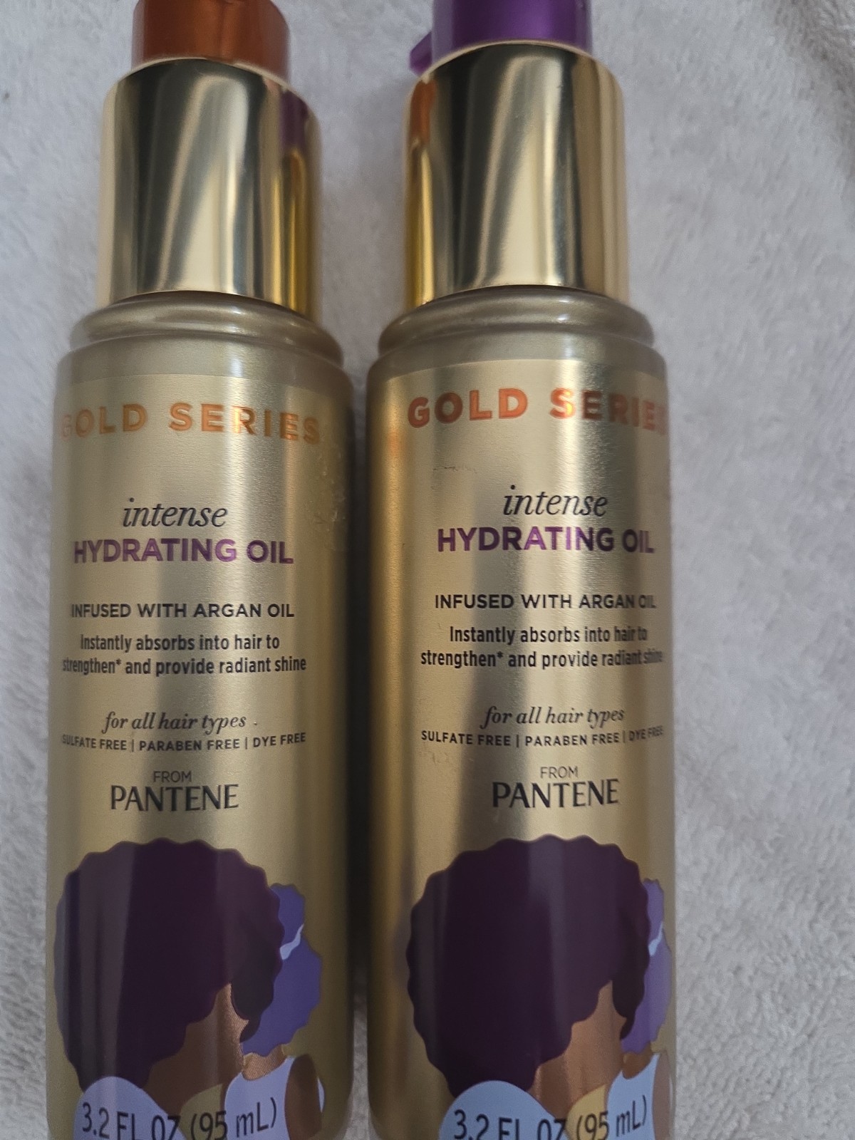 2 Pantene Gold Series Intense Hydrating Oil For Dry Damaged Hair 3.2oz (L27)