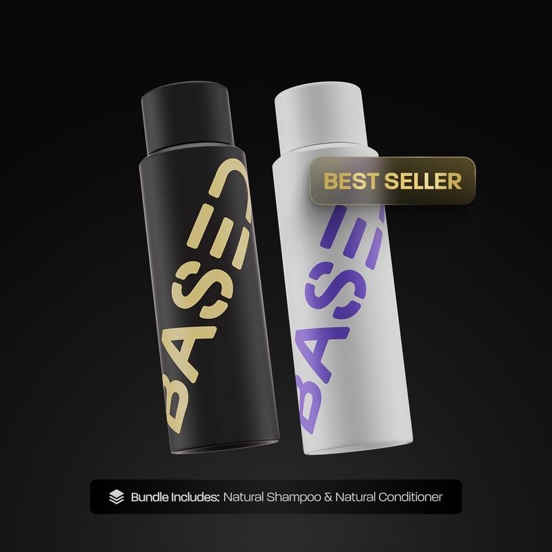 BASED Shower Duo Shampoo & Conditioner Peppermint Hydrating Scalp Care Set