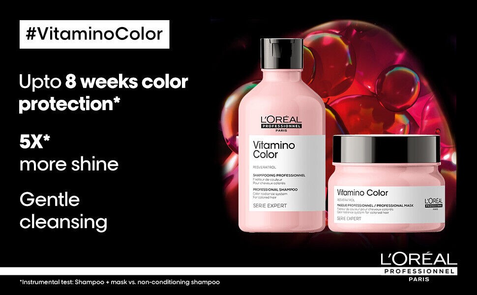 L’Oréal Professionnel Vitamino Color Shampoo 300ml & Hair Mask 250gm Combo Pack