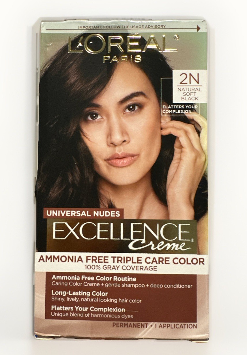 L’Oreal Paris Excellence Crème Universal Nudes Hair Color 2N Natural Soft Black