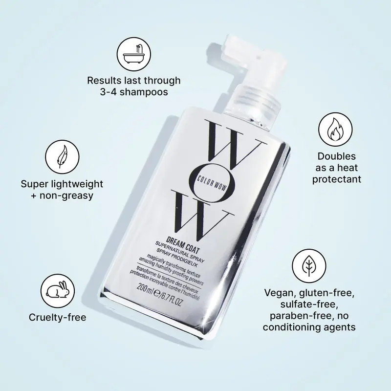 Color Wow Dream Coat Supernatural Spray Anti-Frizz Anti-Humidity 6.7 oz/200mL