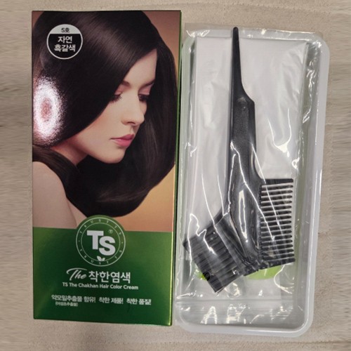 TS The Chakhan Hair Color Cream #05 Natural Dark Brown Hair Dye Korean Seller
