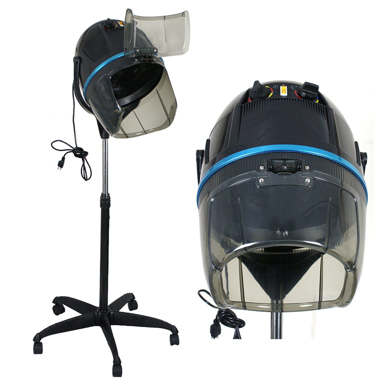 Stand Up Floor Professional Bonnet Hair Dryer 1300W, Black