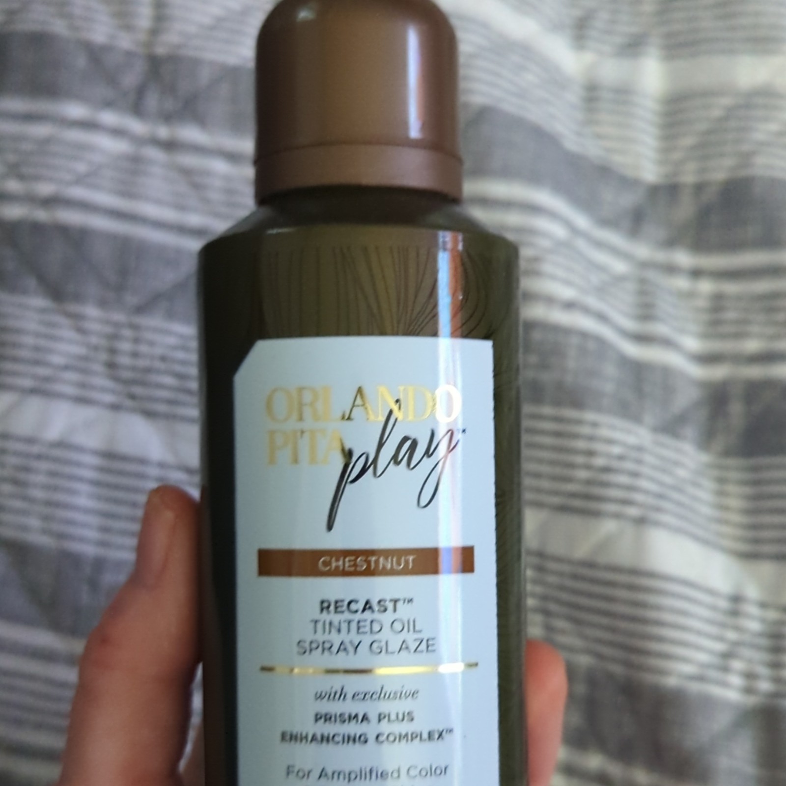 Orlando Pita Play Recast Tinted Oil Spray Glaze, Chestnut, 5.0 oz