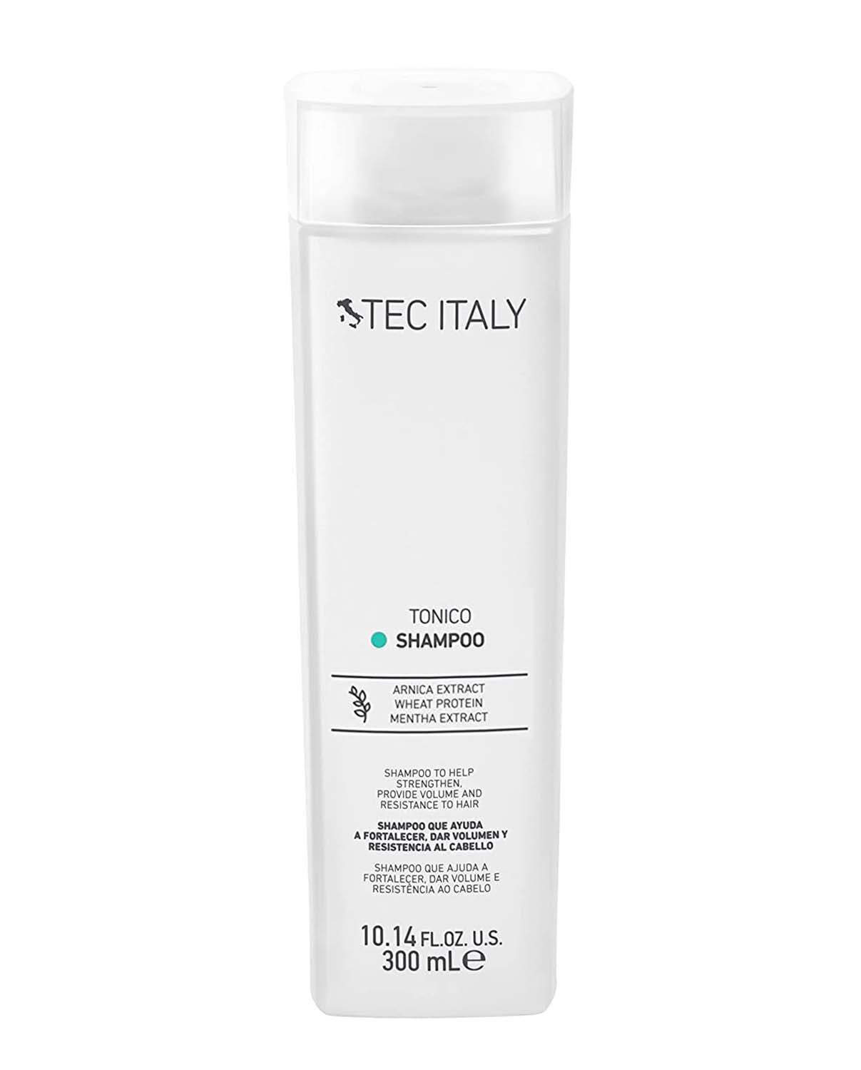 3 PK Tec Italy Shampoo Tonico, Hair Fortifyer for Volume & Resistance 10.1 oz