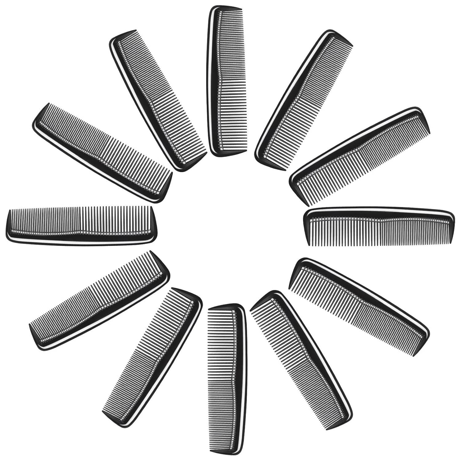 12 Pack 5″Pocket Hair Comb Beard & Mustache Combs for Men’s Hair Beard Mustache