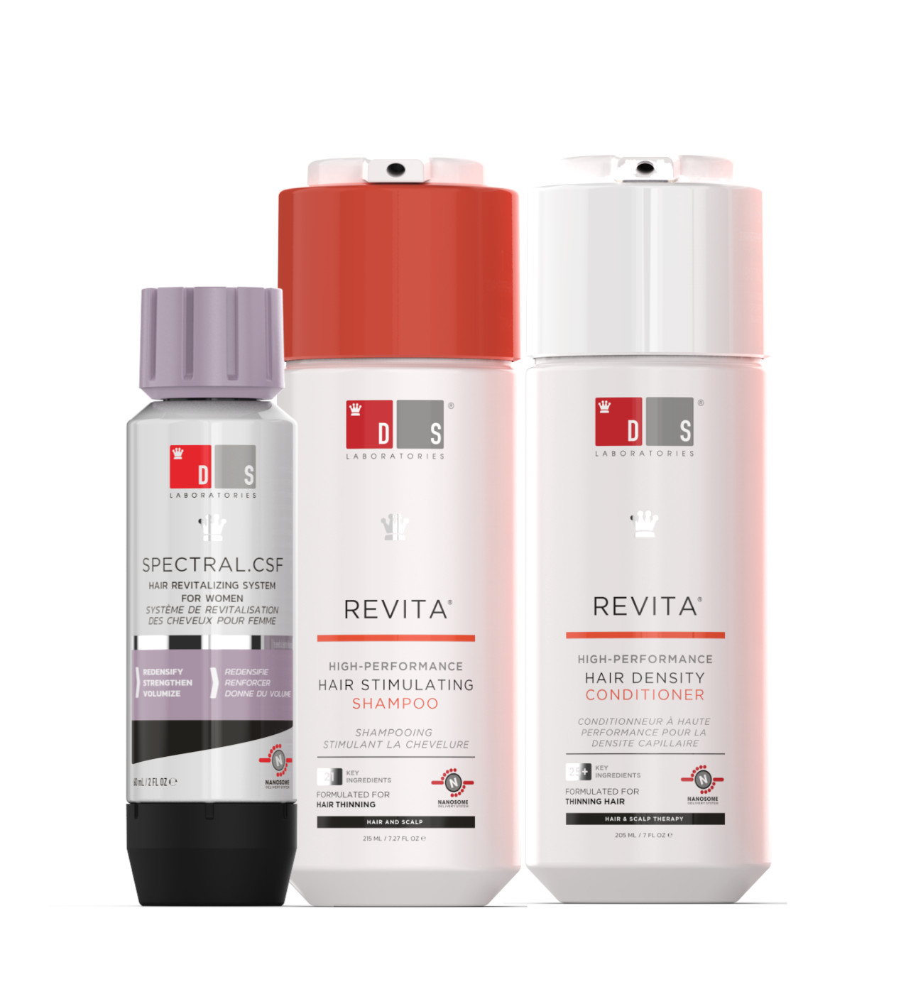 Women’s Hair Loss Kit by DS Laboratories w/ Revita S&C and Spectral CSF