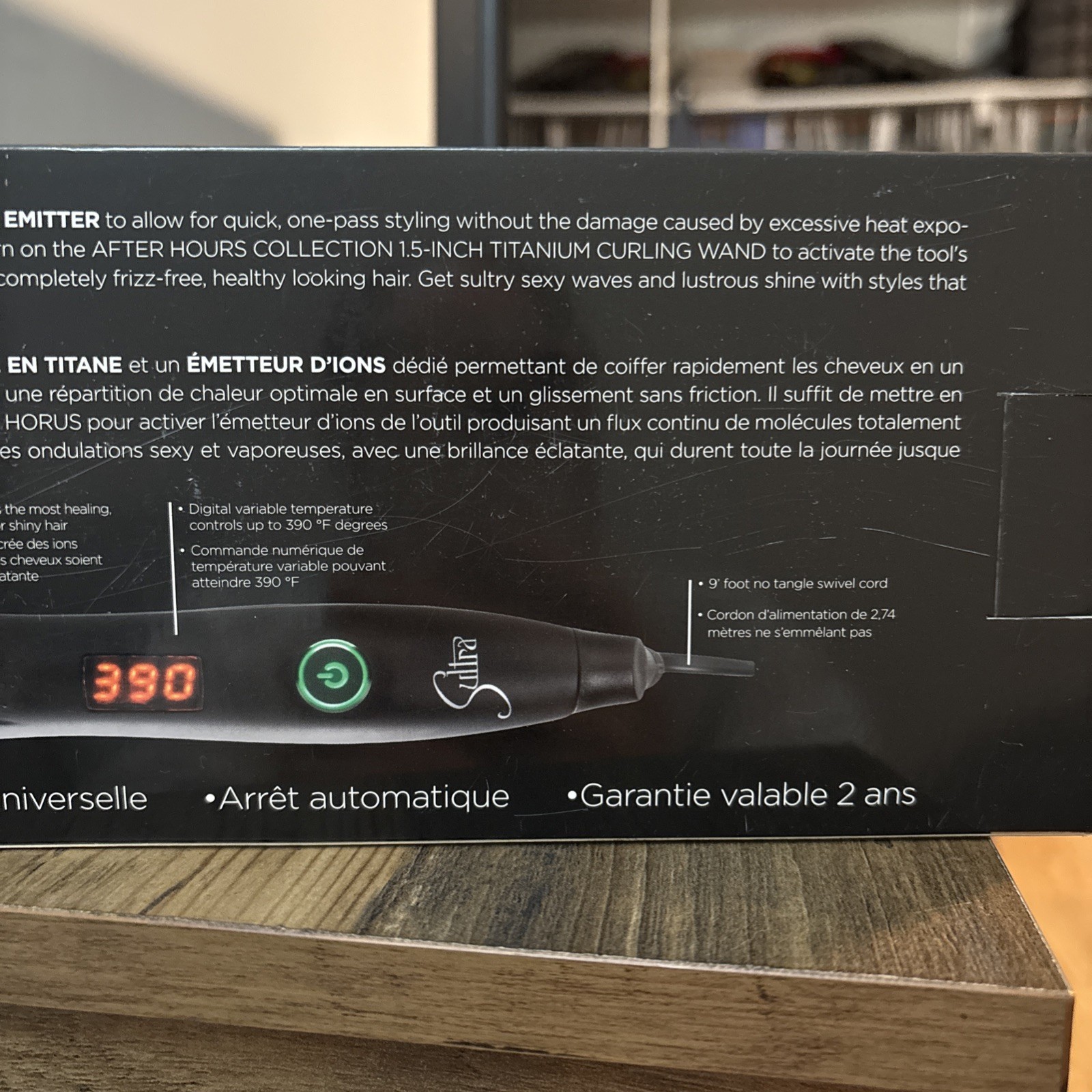 SULTRA After Hours Collection 1” Or 1.5” Titanium Curling Wand Buyer Choice