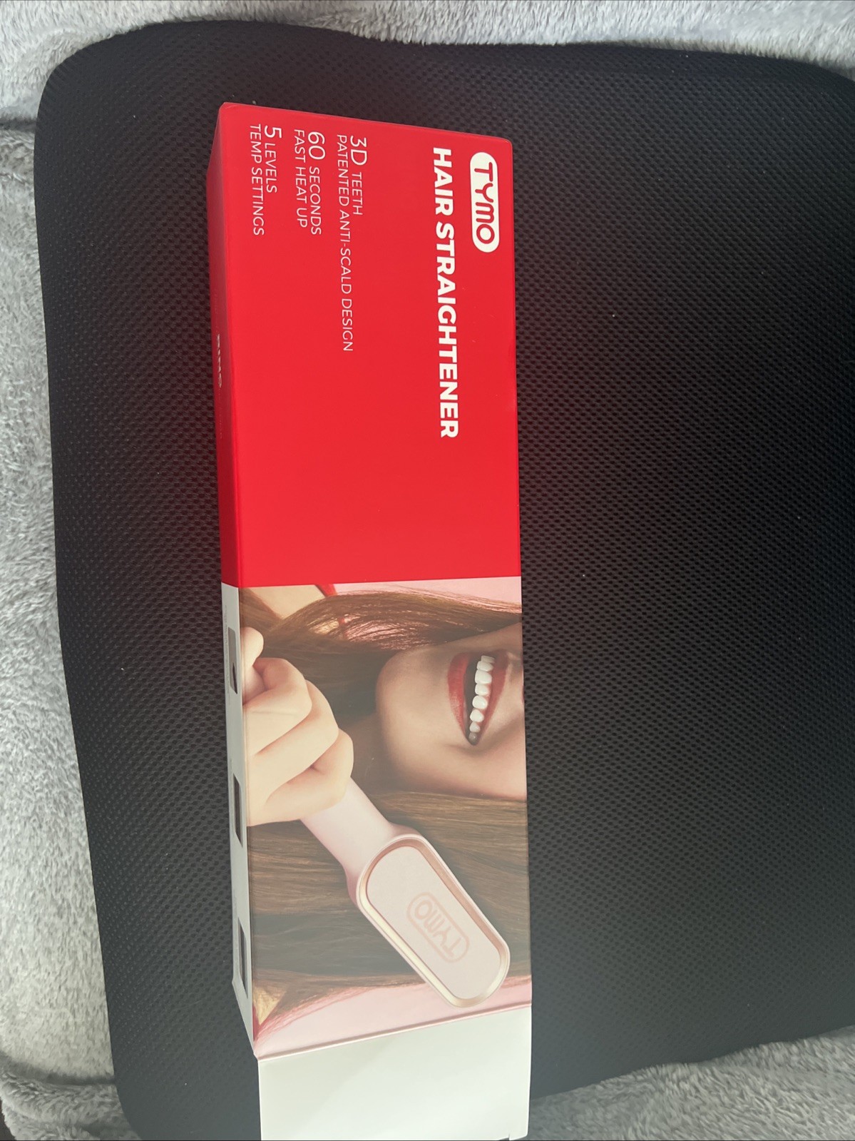 Tymo Ring Plus Ionic Hair Straightening Comb Pink