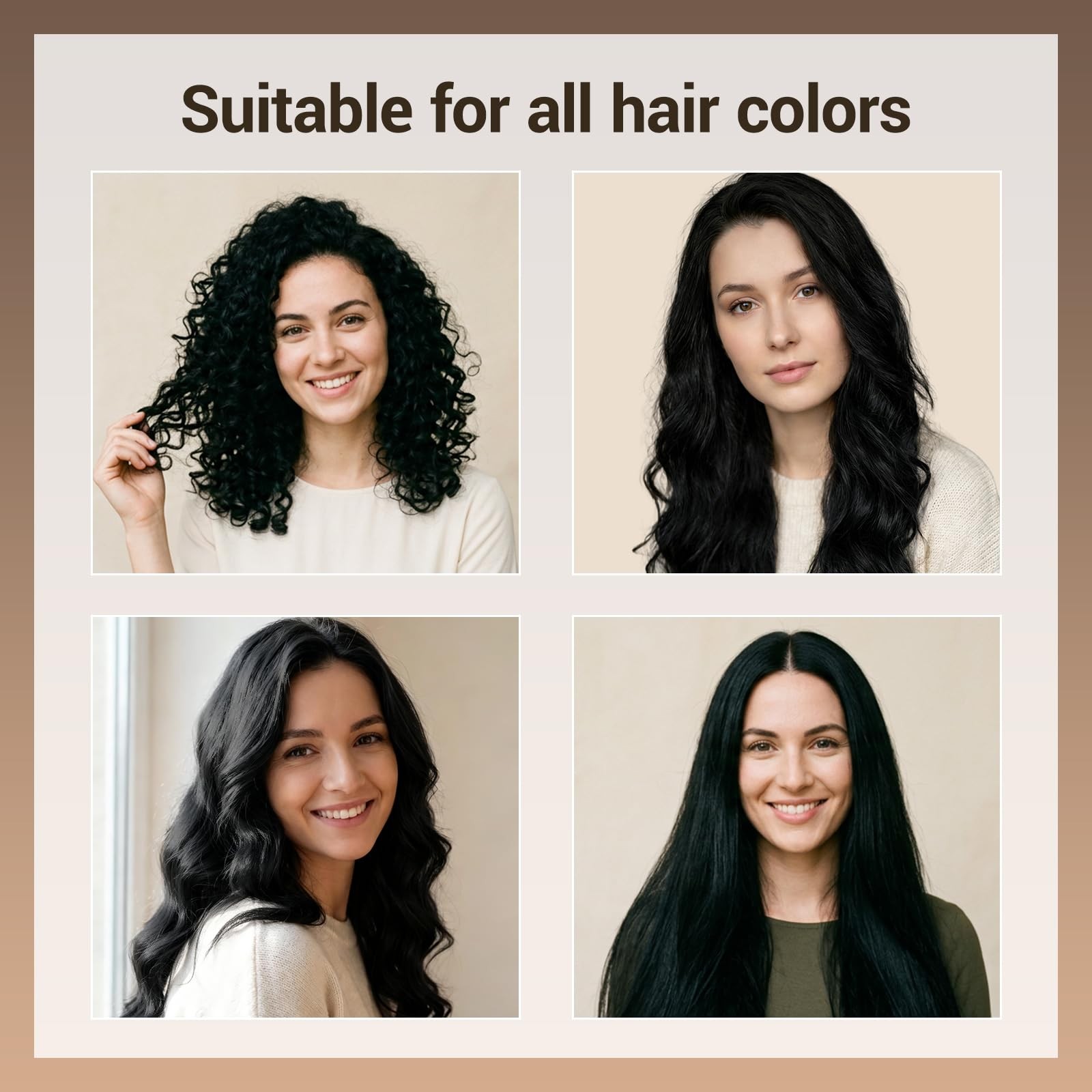 IIIMEIDU Hair Dye Shampoo Black 500ml