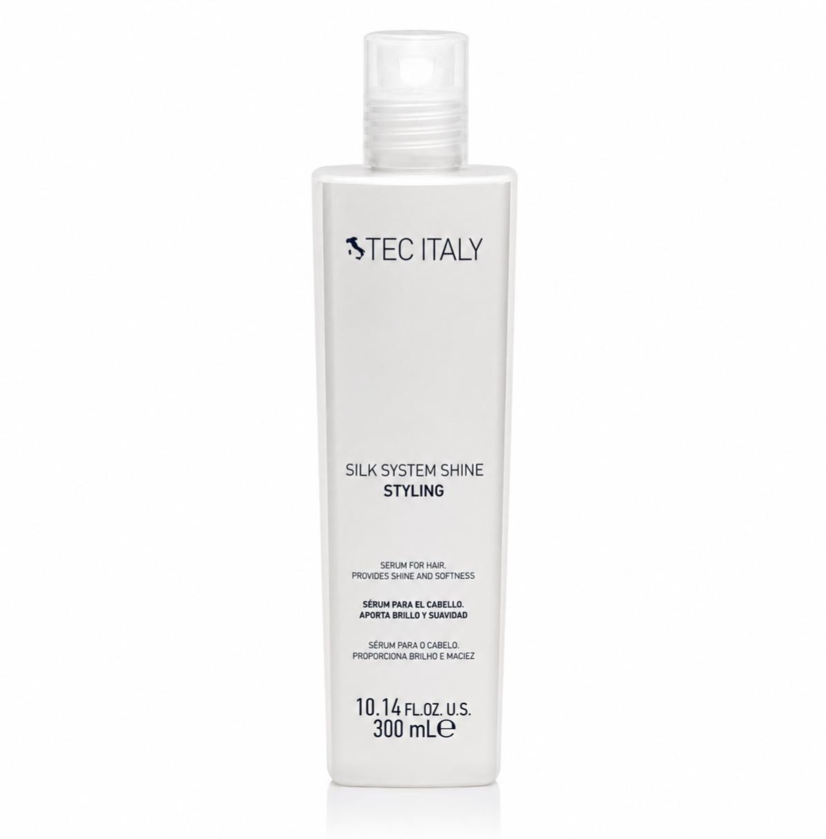 Tec Italy Silk System Shine Treatment – Shine & Softness Serum for hair 10.1 oz