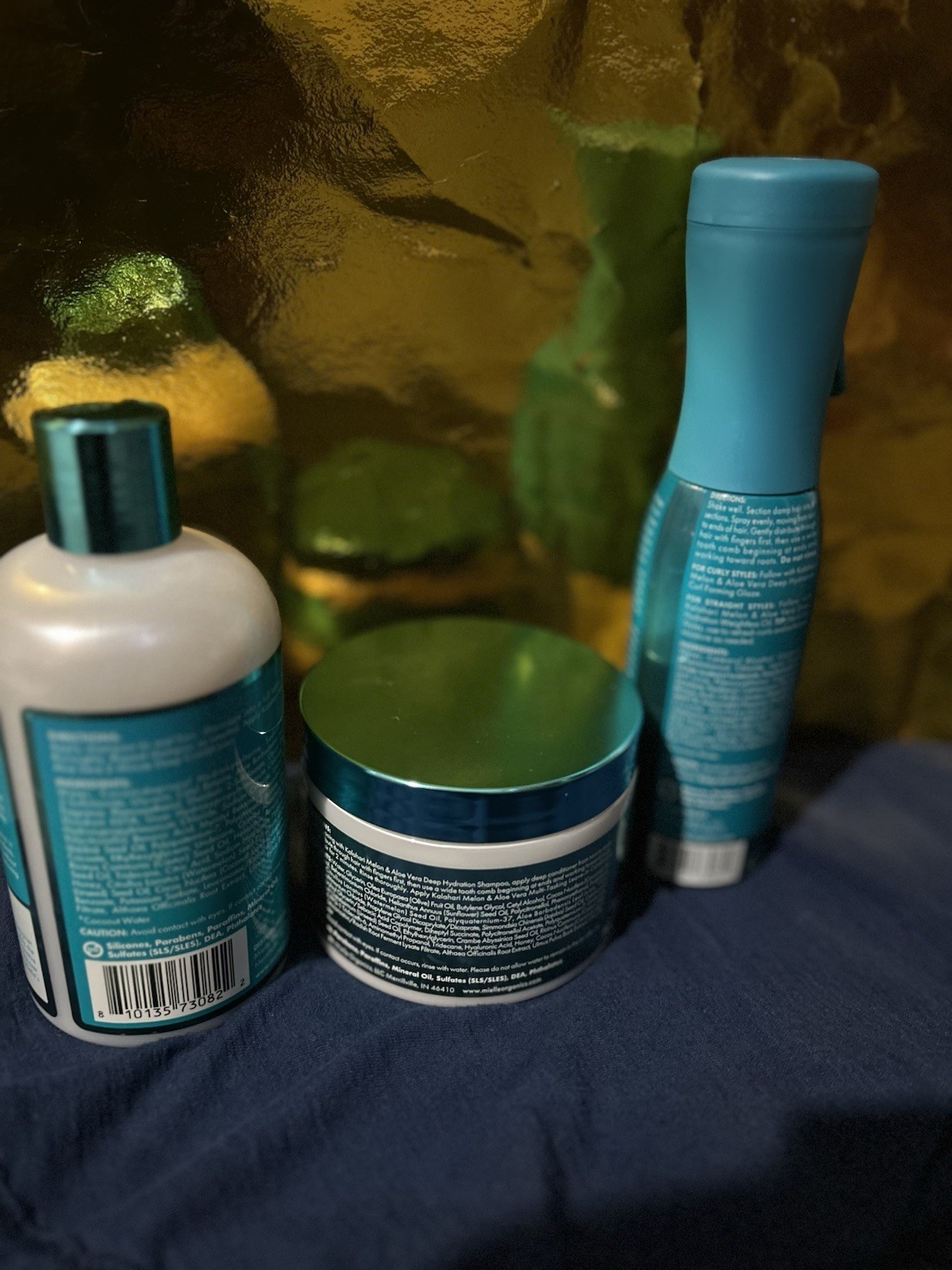 Mielle Kalahari Melon & Aloe Vera Shampoo/Deep Conditioner/Leave-In Set