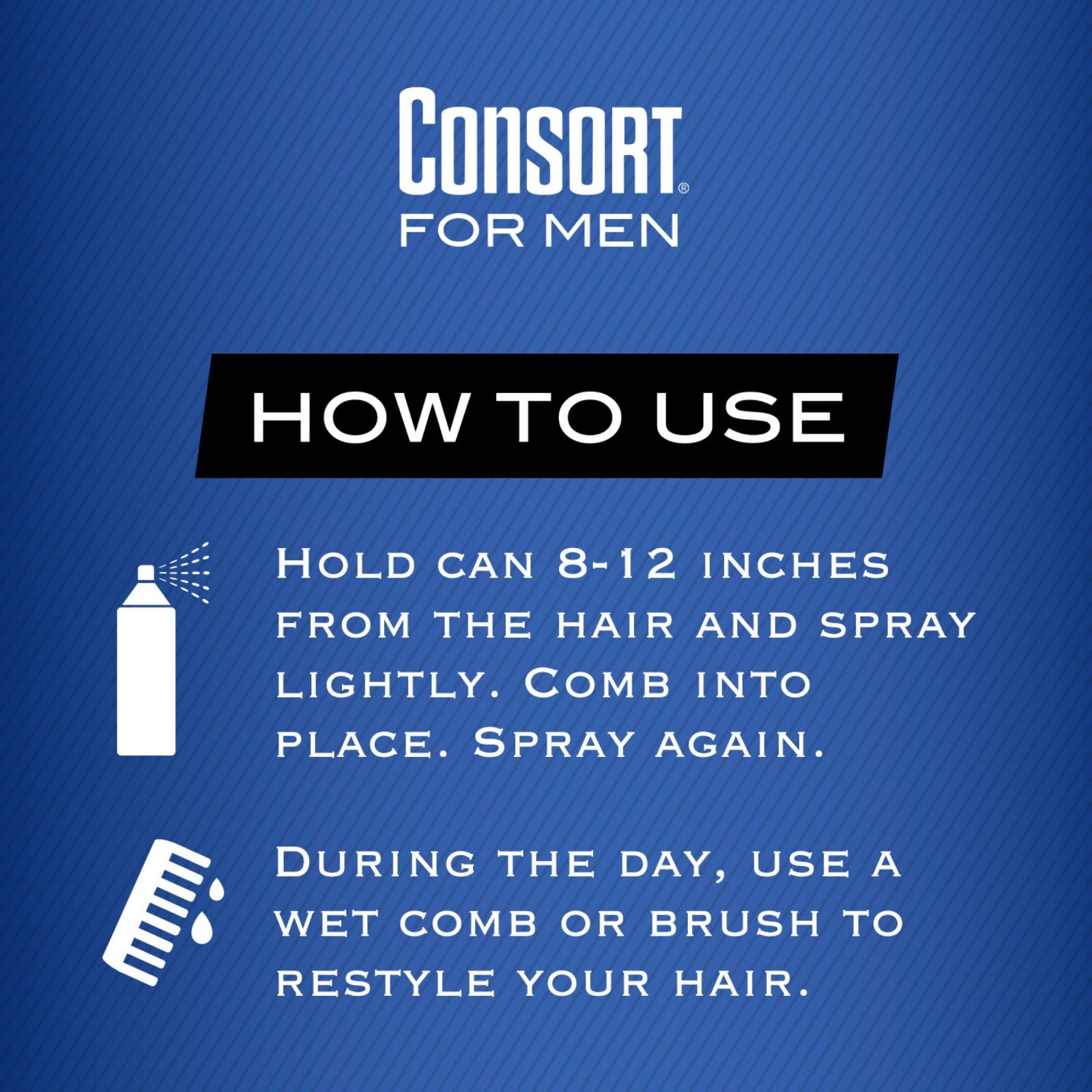 (4 pack) Consort Unscented Extra Hold Hair Spray for Men, 8.3 oz,Shine Enhancing