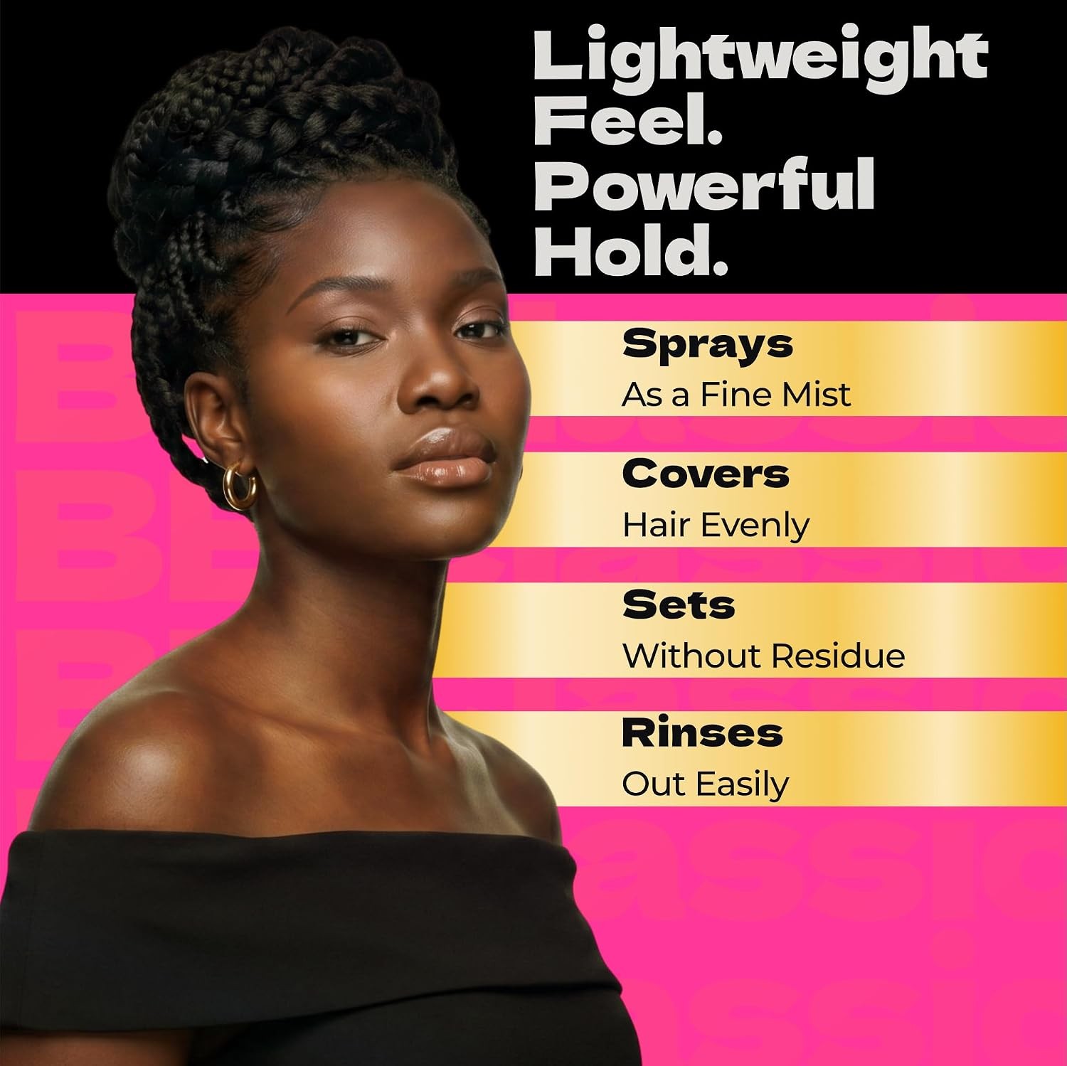 Bronner Bros Pump It Up Gold Styling Spritz Super Hold Hair Spray 8 oz New