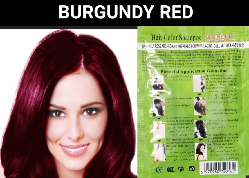 5 PCS PURPLE HERBAL HAIR DYE SHAMPOO COLOR GRAY&WHITE HAIR IN MINUTES WOMEN&MEN