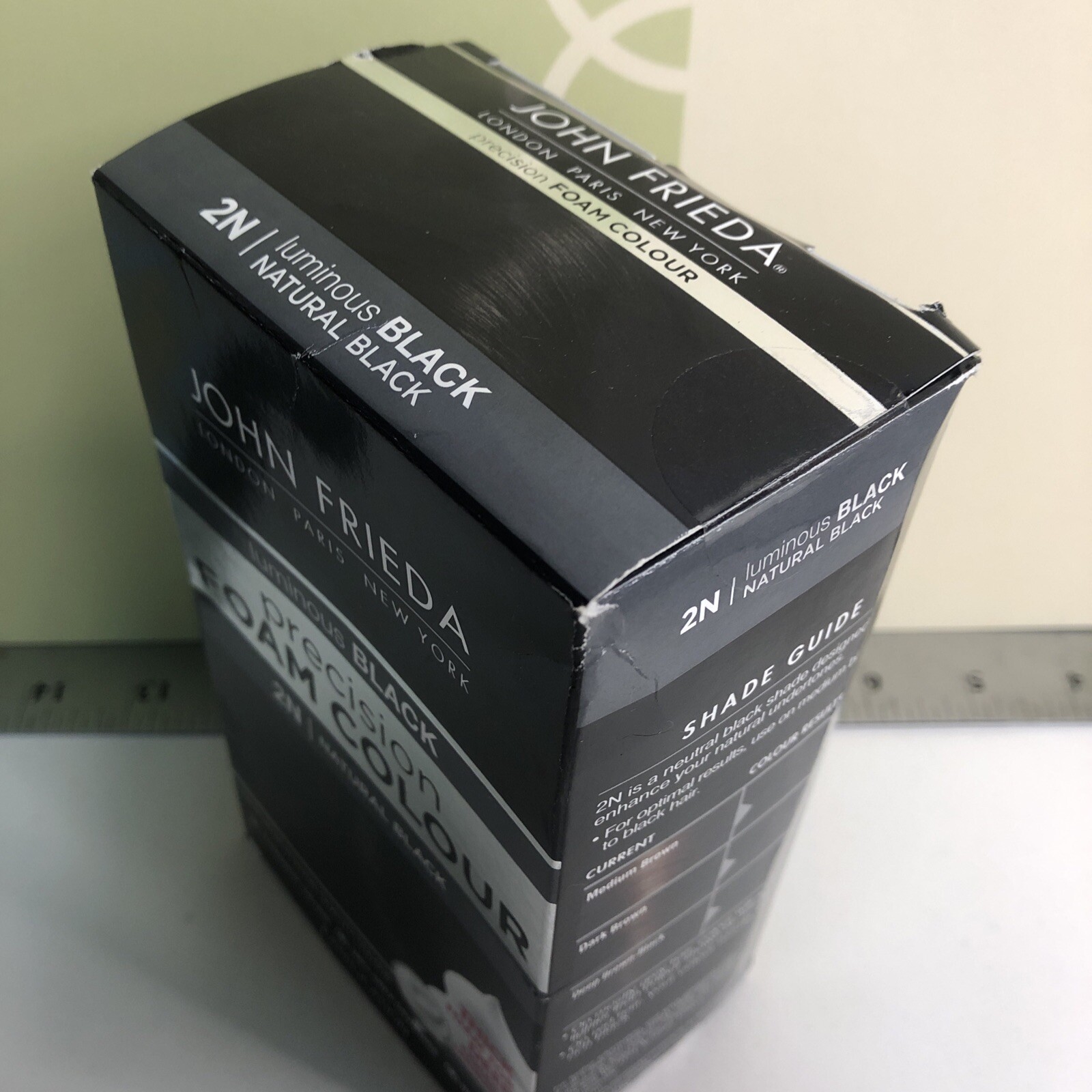 John Frieda Precision Foam Colour Luminous Black 2N Natural Black New in Box