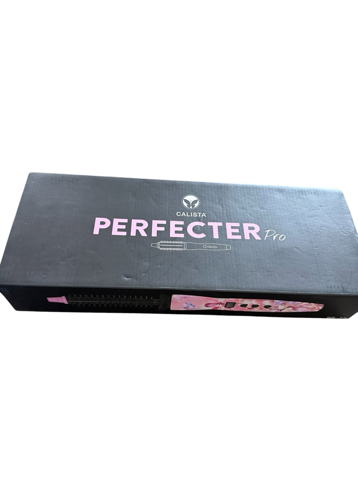 Calista NIB Perfecter Pro Thermal Brush , size .5 in, pink butterflies