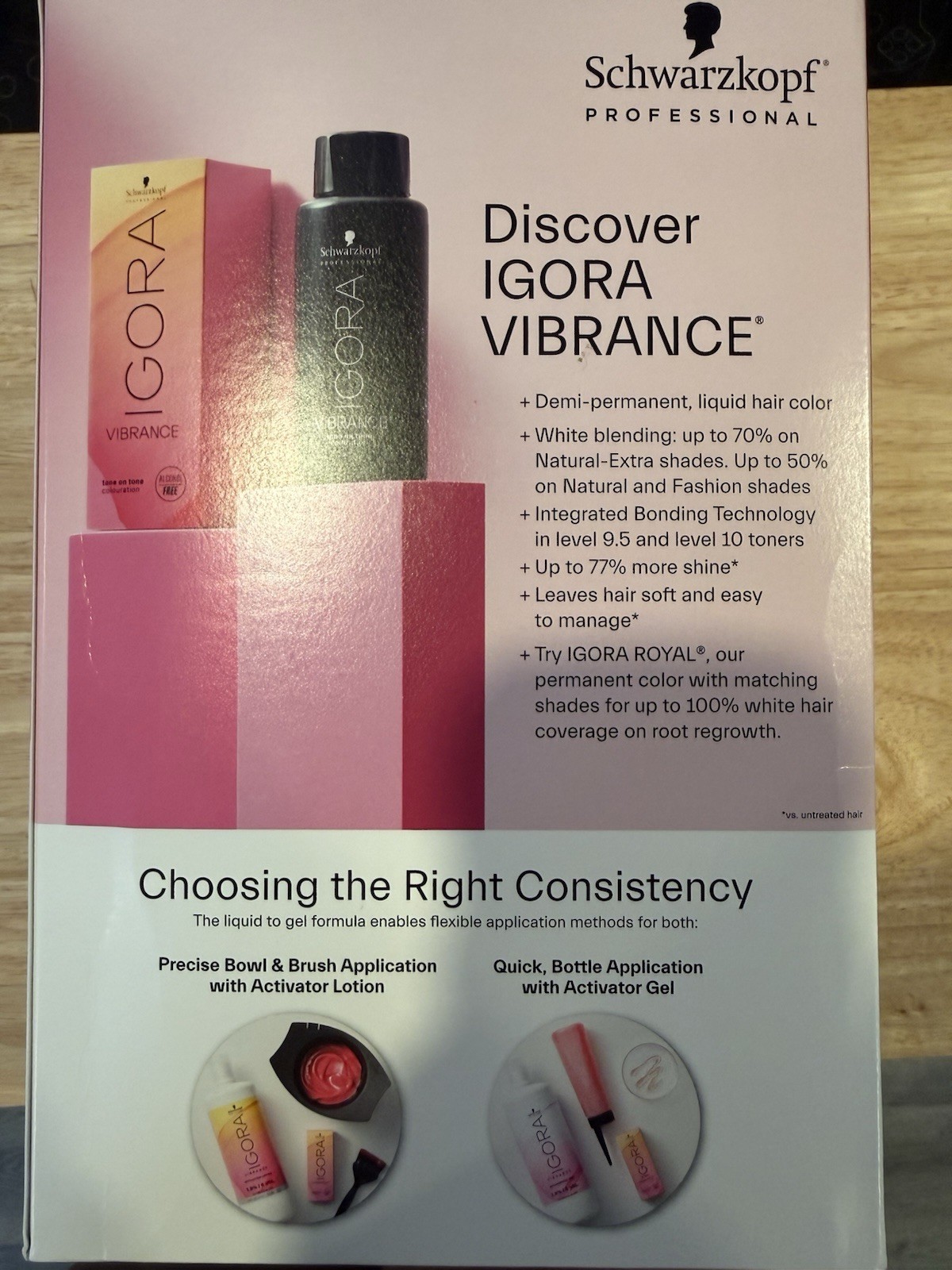Schwarzkopf Professional IGORA VIBRANCE Demi-Permanent Liquid Hair Color Kit