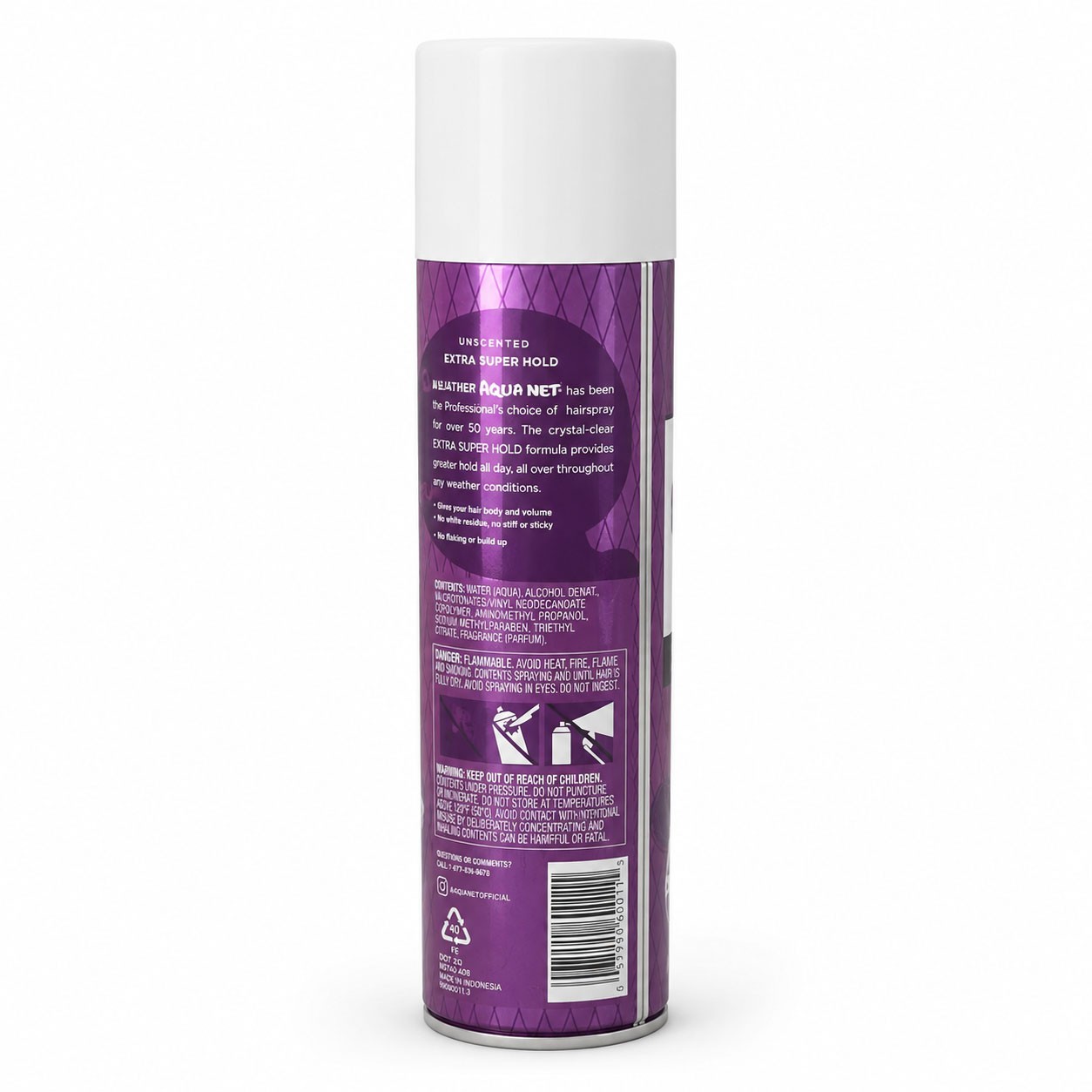 Aqua Net All Weather Unscented Extra Super Hold Pro Hairspray 11 oz – 2 PACK
