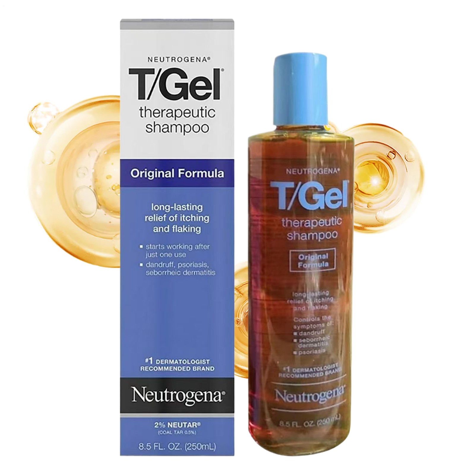 Oz Neutrogena T-Gel Therapeutic Shampoo Instant Therapy 8.5 Fl
