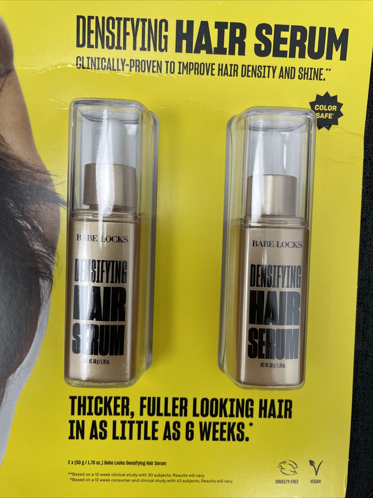 Babe Original Locks Densifying Hair Serum 2 Bottles 2 x 1.76 Oz 50g New Sealed