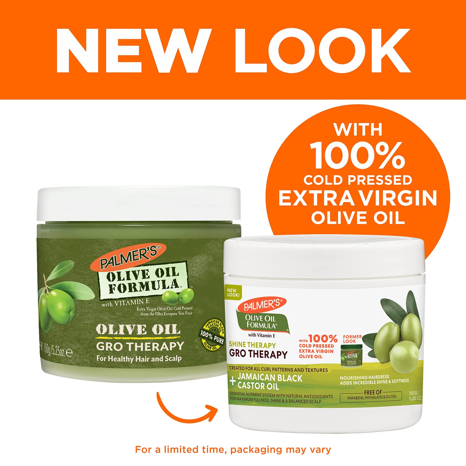 Palmer’s GRO Shine Therapy Hairdress, Olive Oil 5.25 Ounce (Pack of 1), Green