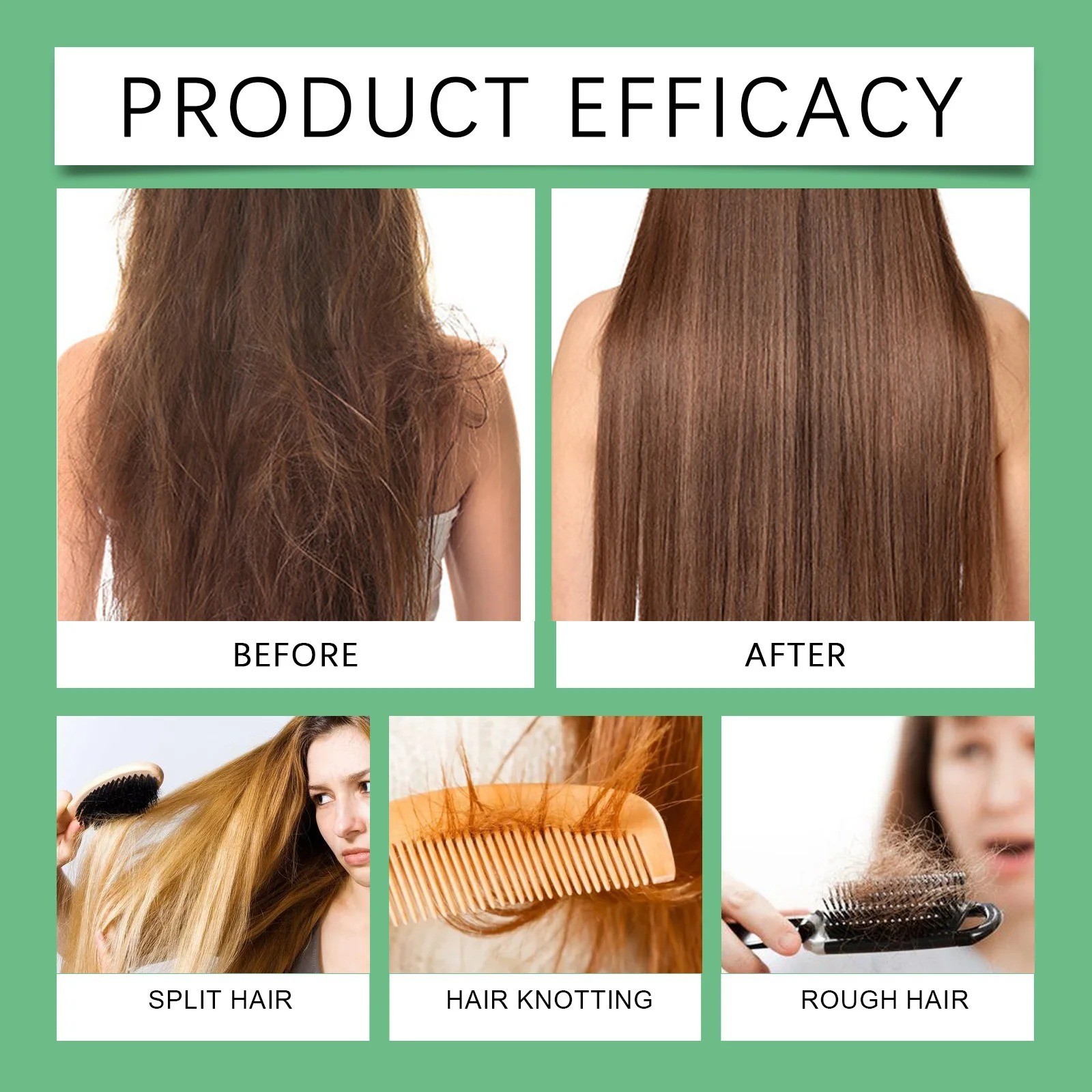 3PCS Rosemary Keratin Shampoo Moisturizing Thickening Dry Damaged Hair Scalp Car