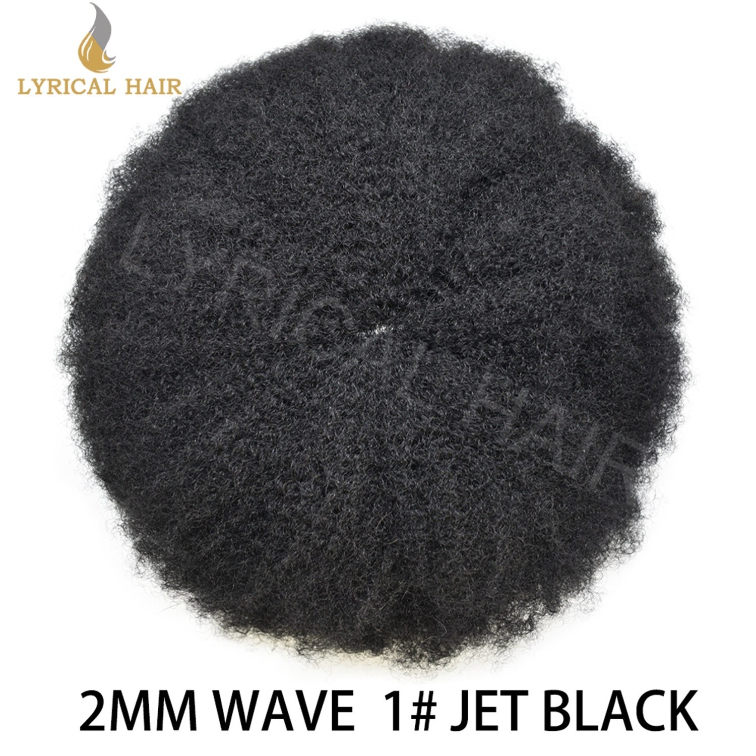 Lyrical Hair Unit For Black Men Full Lace Afro Toupee For Men Human Hair Piece