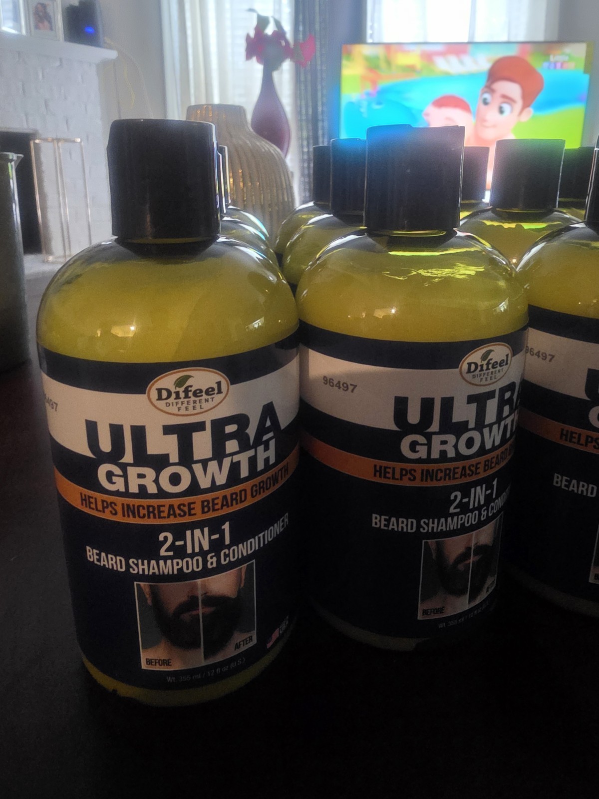 Difeel Ultra Growth Beard 2-in-1 Shampoo & Conditioner Liquid 12 fl oz 96497