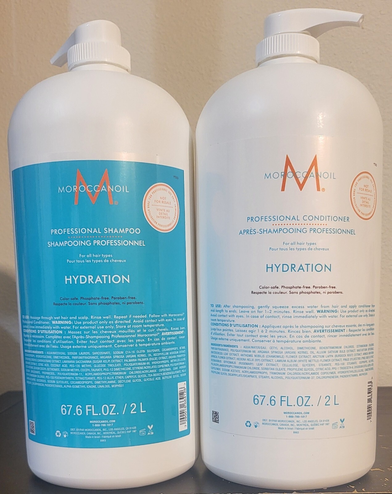 Moroccanoil Professional Hydration Shampoo & Conditioner 67.6 fl oz