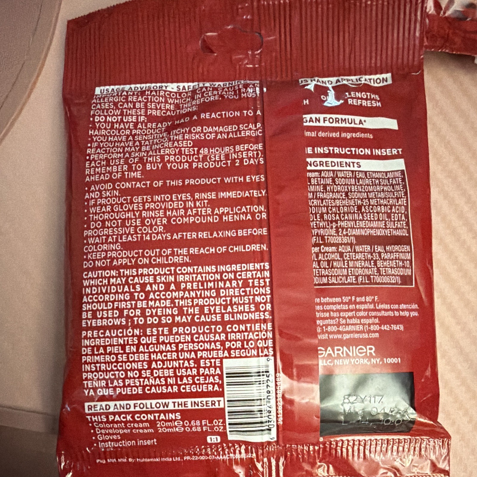 Garnier Color Sensation Brown Color Retouch Ammonia-Free Cream Hair Color 3pk