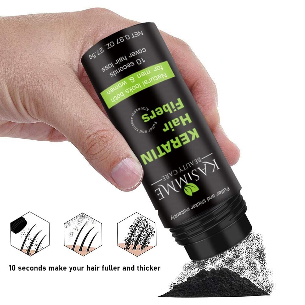 27.5g Hair Building Fibers, Hair Concealer 100% Undetectable Keratin Fibers