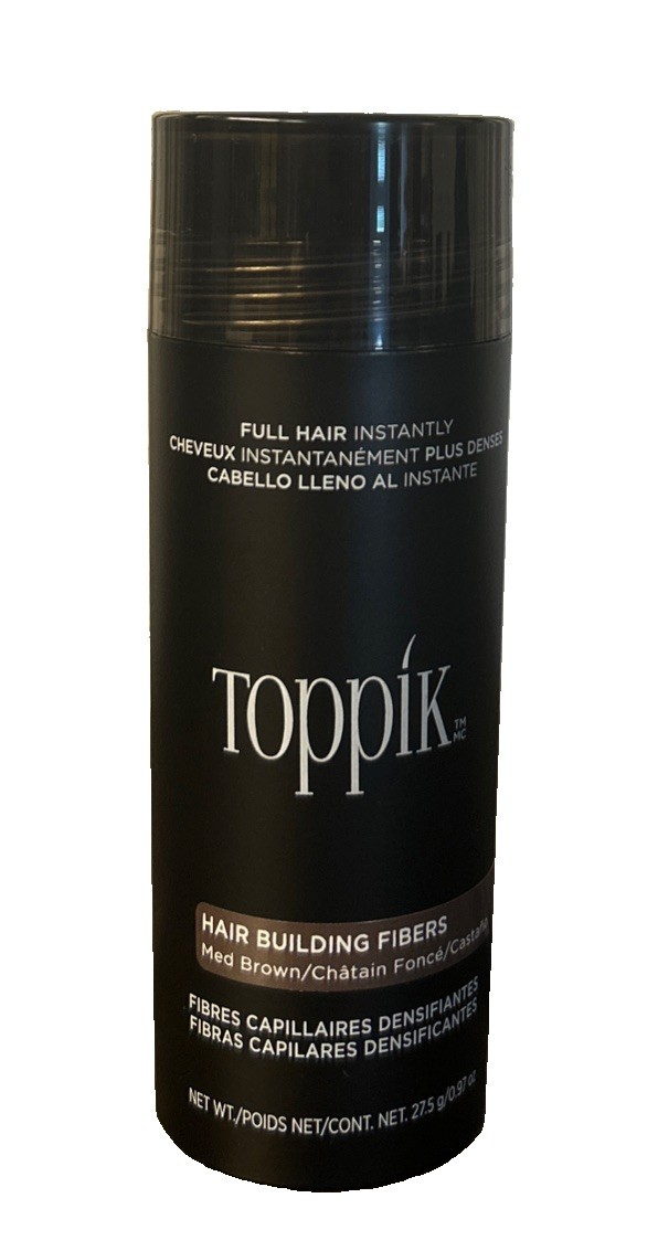 Toppik Hair Building Fibers Medium Brown 27.5g Fill In Fine or Thinning Hair