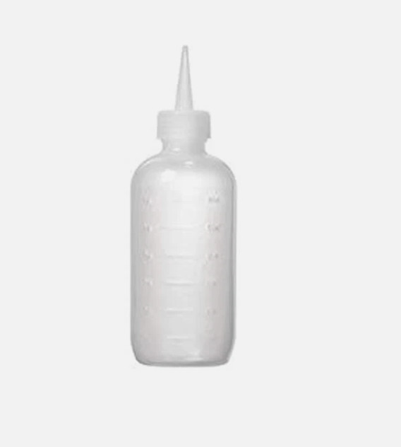 Applicator Bottle 6 oz Plastic Reusable Lightweight Hair Color Bleach Dye