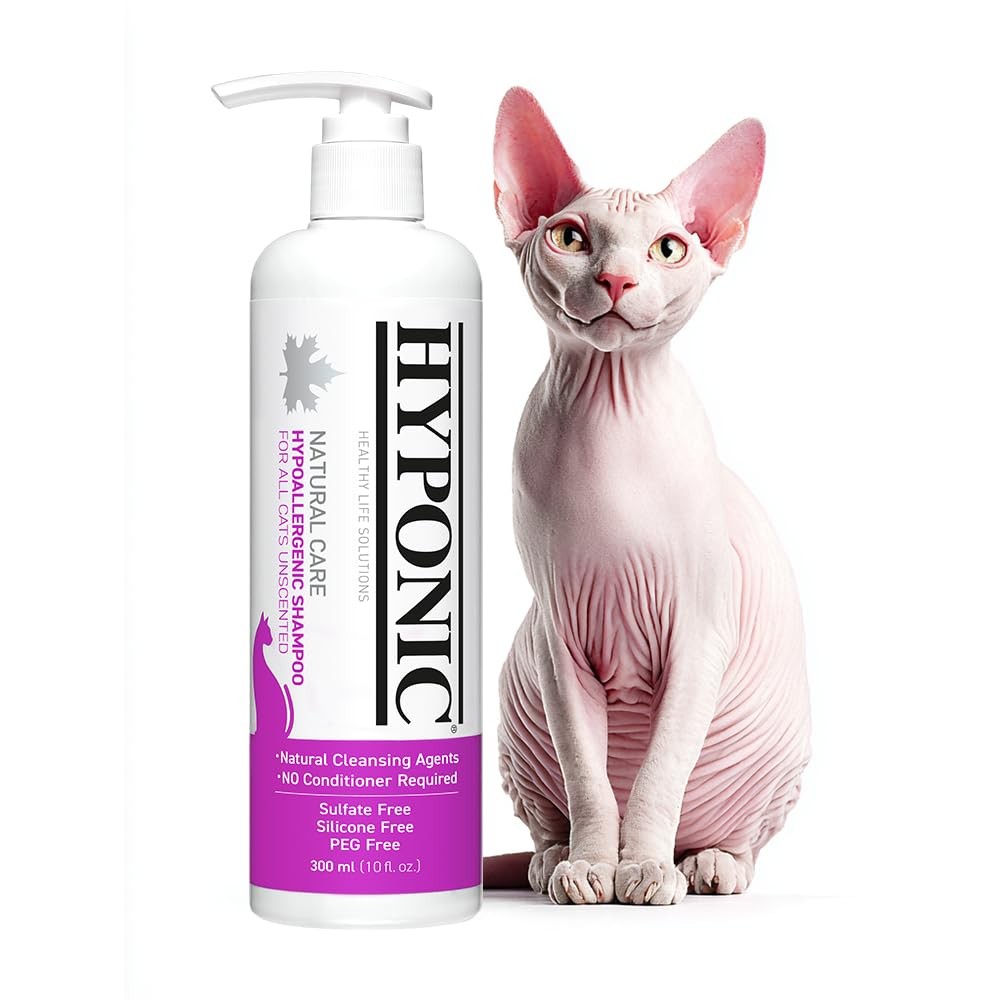 HYPONIC G400 Hypoallergenic Shampoo for Cats Unscented 10.14 oz
