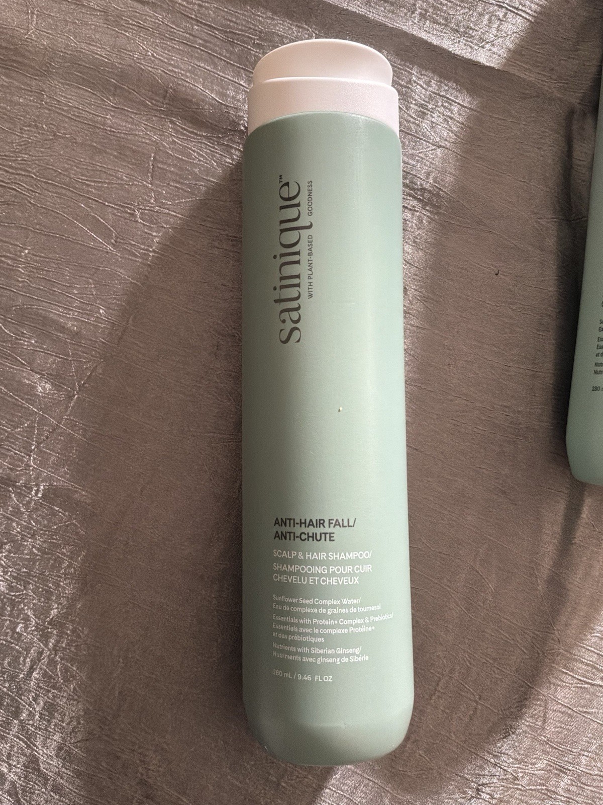 Satinique Anti-Hair Fall Shampoo and conditioner vegan w/ Ginseng 9.46 fl oz