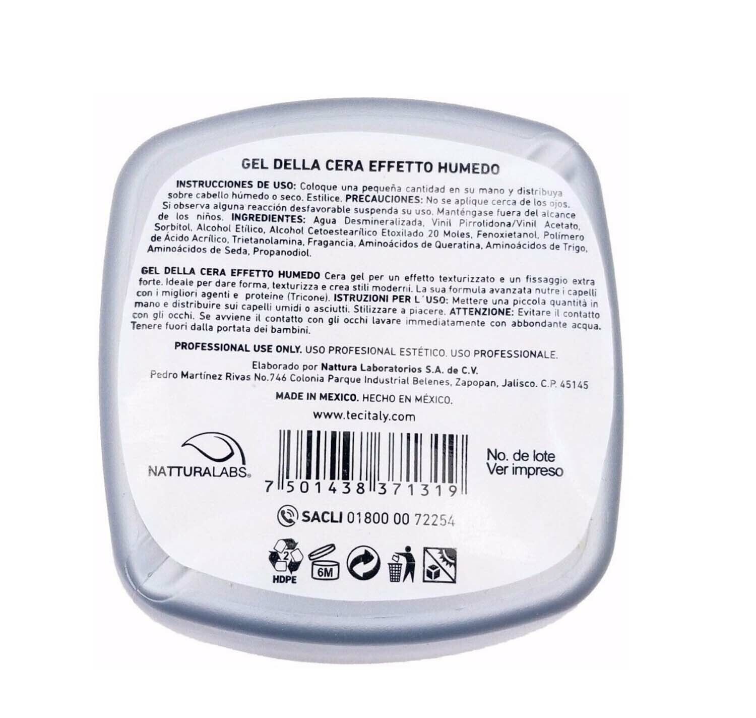 Tec Italy Hair Dimensions Gel Della Cera Effetto Humedo 9.8 oz