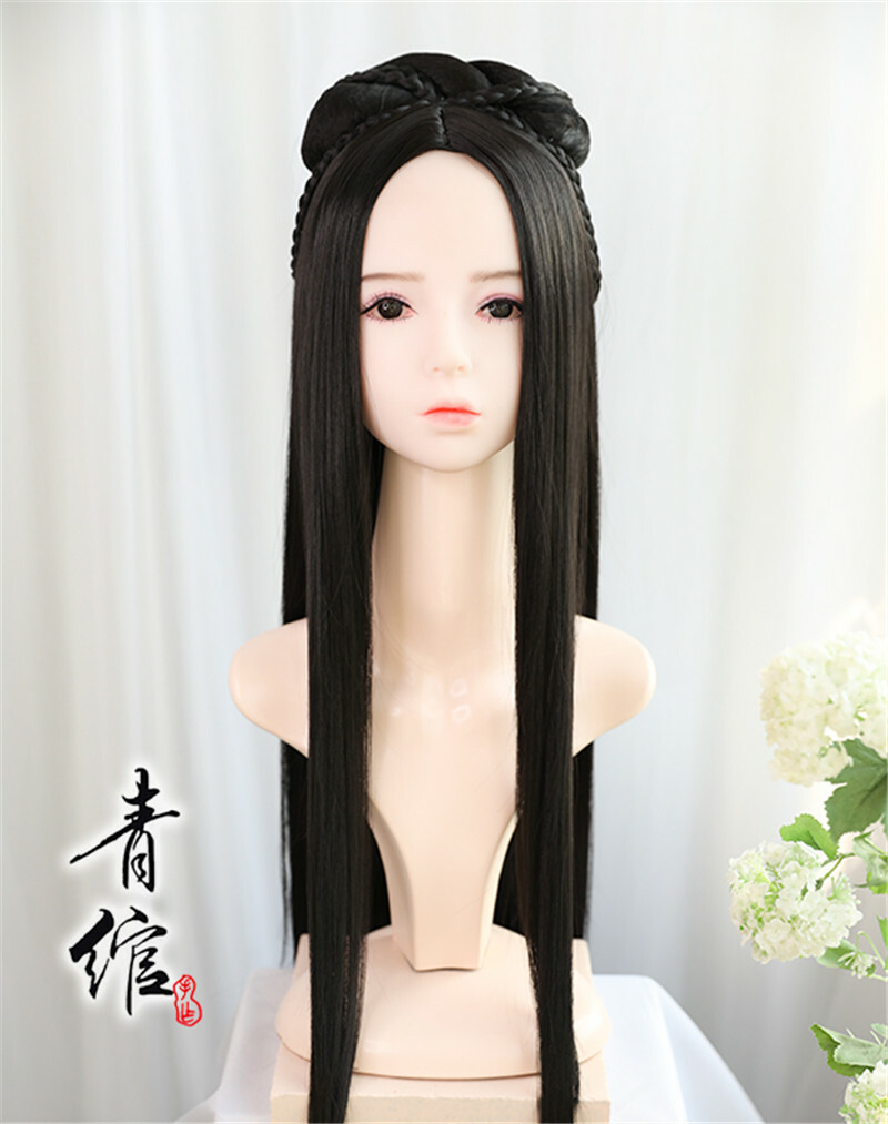 Hanfu Prop Girl Gift Chinese Ancient Custom Hair Wig Traditional Hairpiece
