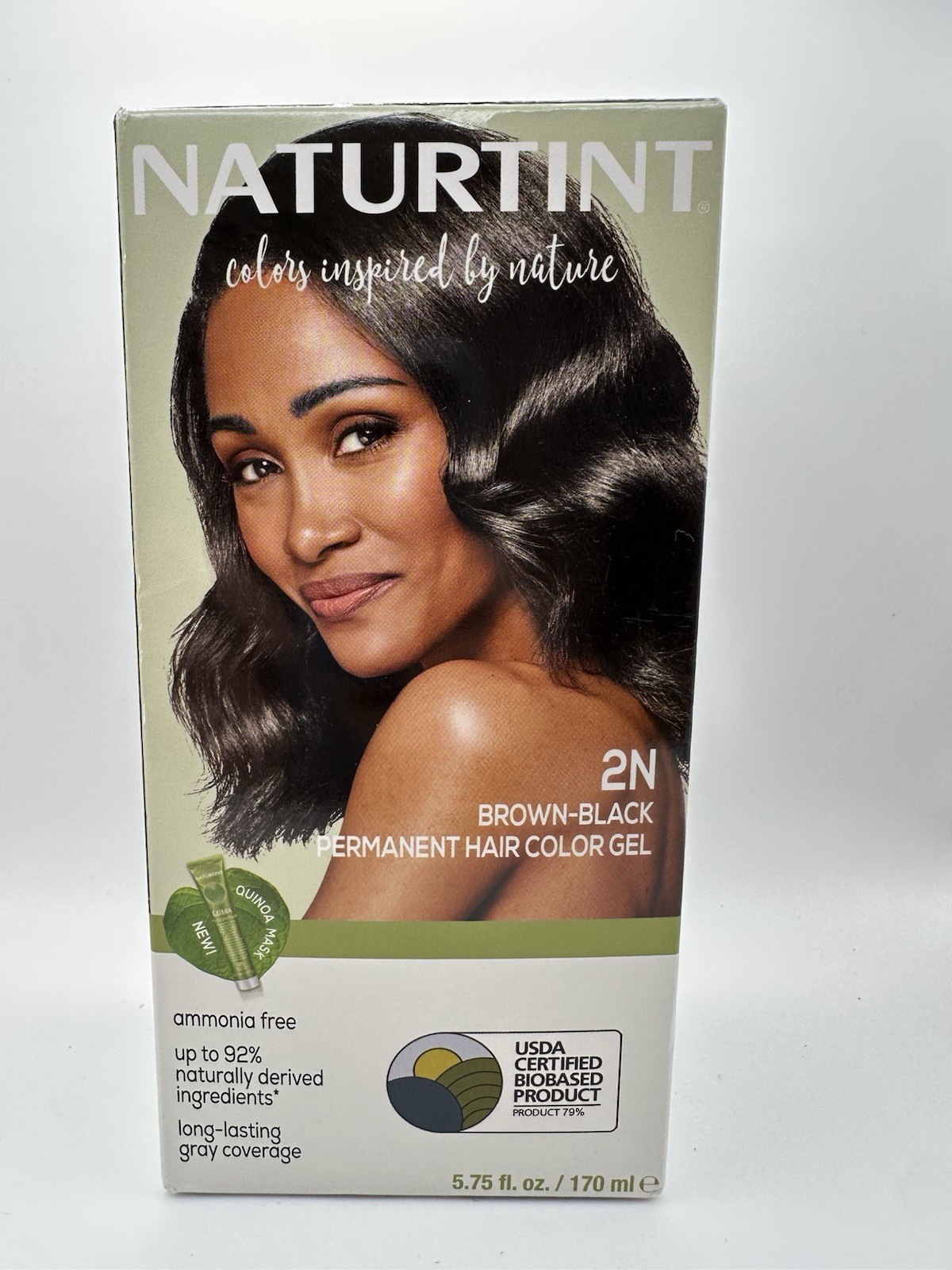 NATURTINT 2N BROWN BLACK Permanent Hair Color Gel Vegan Cruelty & Ammonia-Free