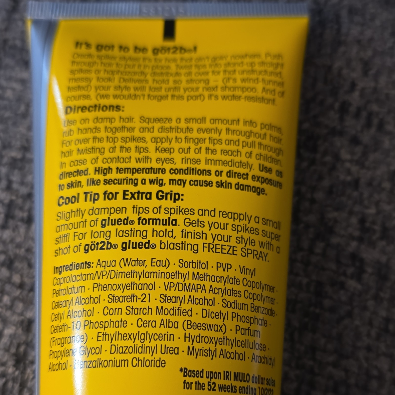 got2b glued Spiking Glue Styling Gel, Water-Resistant Screaming Hold 6 oz