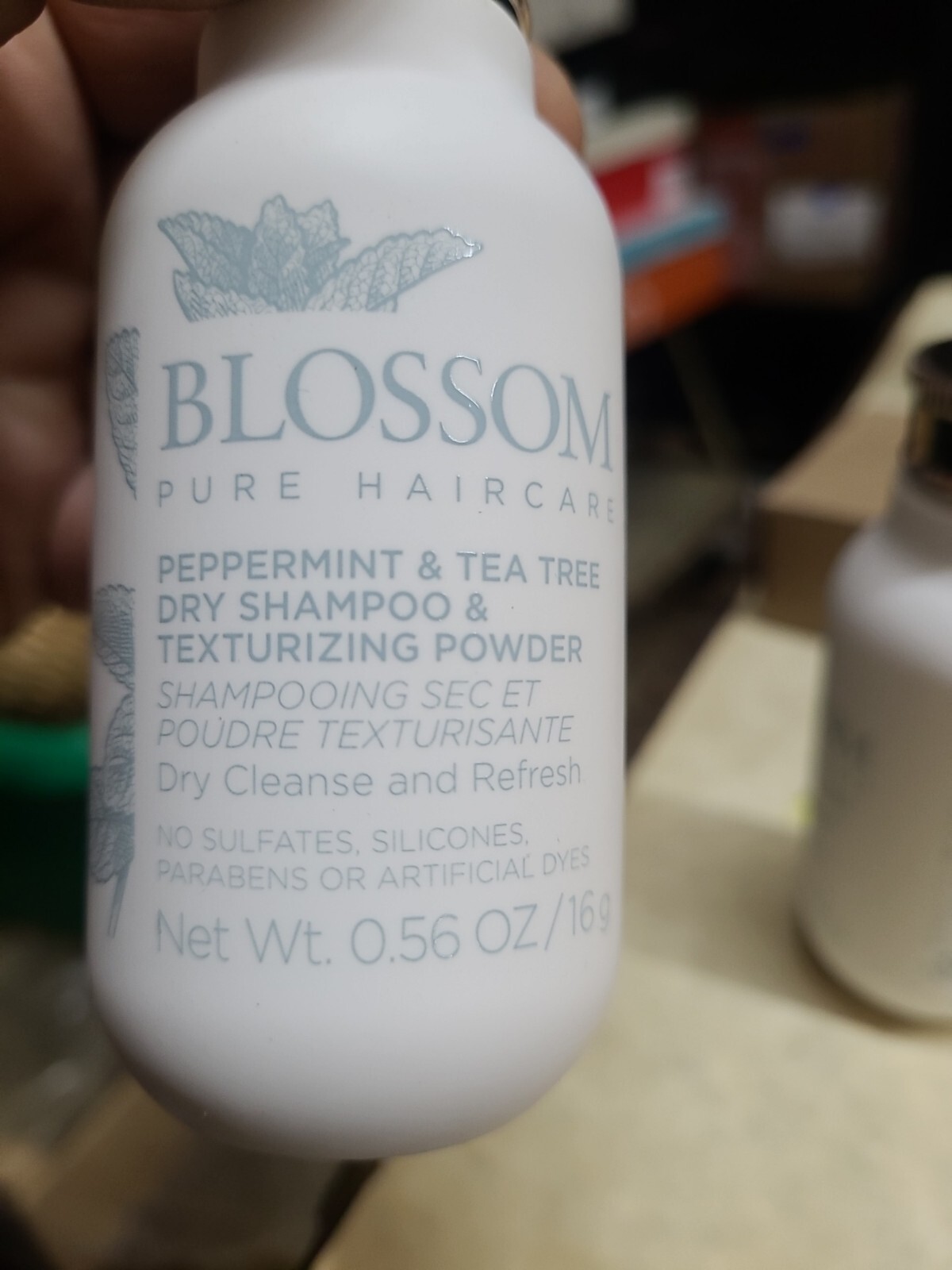 2 bottles ~ Blossom Peppermint and Tea Tree Dry Shampoo And Texturizing Powder