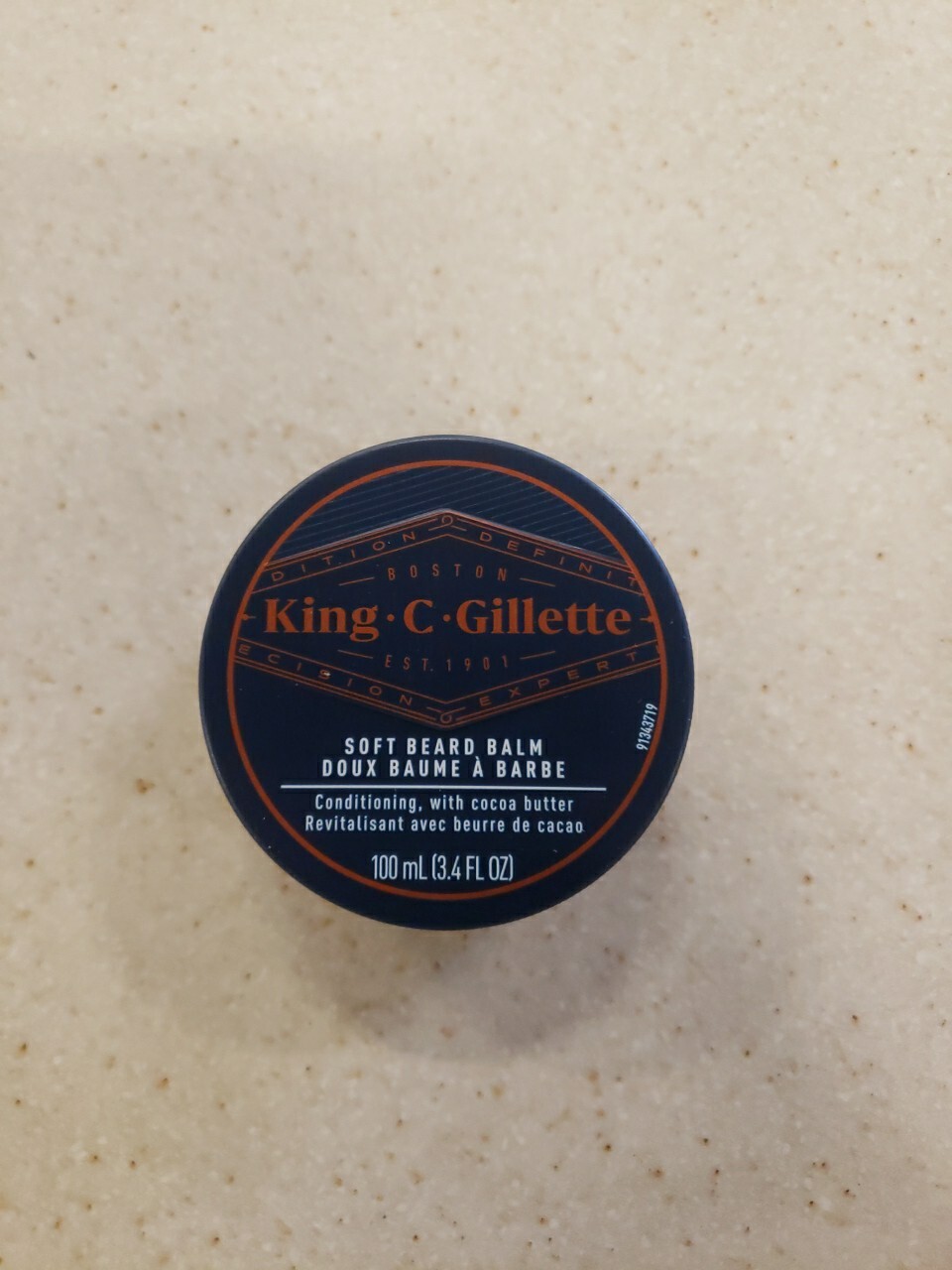 King C Gillette Soft Beard Balm Conditioning, 3.4 Fl Oz, *Imperfect Packaging*