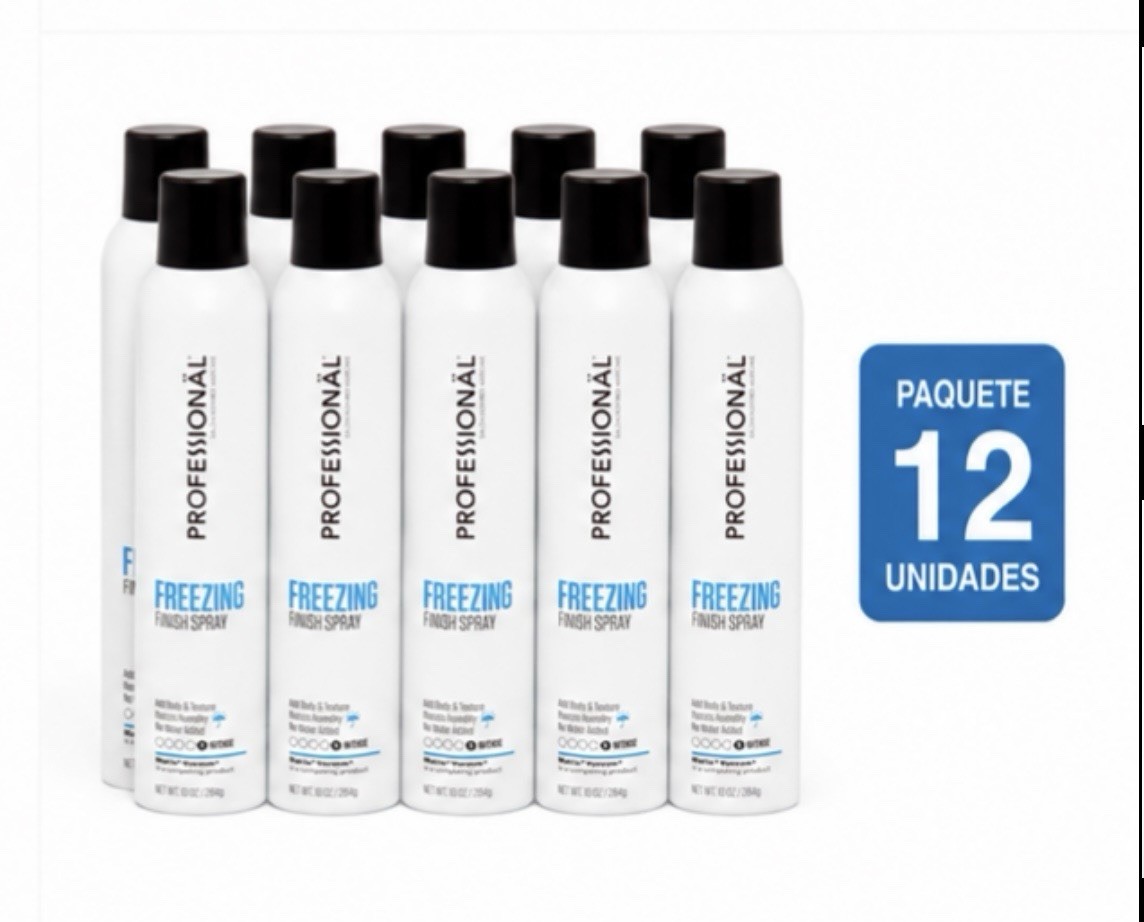 Professionäl Freezing Finish Spray Intense Hold Texturizing 10oz [ Pack – 12 ]