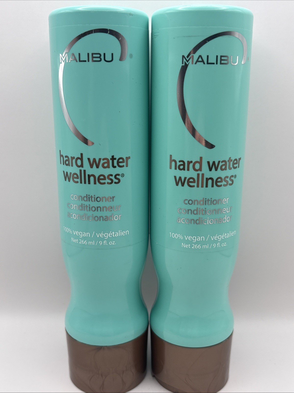 2 PACK Malibu C Hard Water Wellness Conditioner 9oz/266ml. Each, 100% Vegan